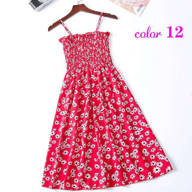 Women Summer Flower Chiffon