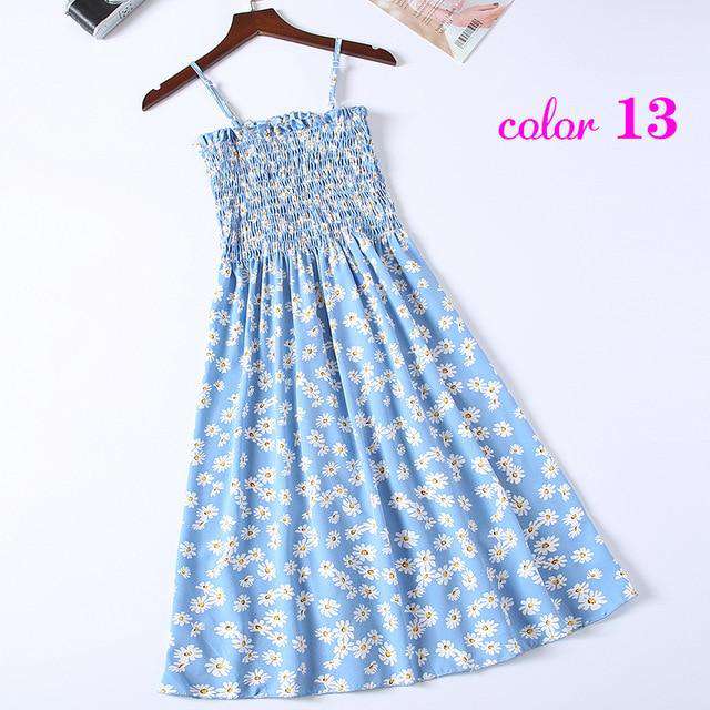 Women Summer Flower Chiffon