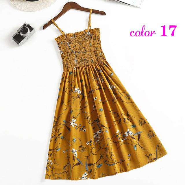 Women Summer Flower Chiffon