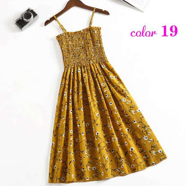 Women Summer Flower Chiffon