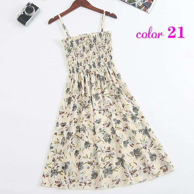 Women Summer Flower Chiffon