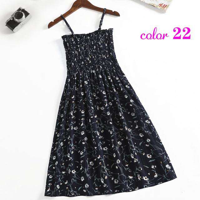 Women Summer Flower Chiffon