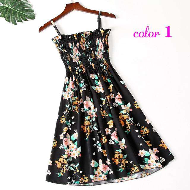 Women Summer Flower Chiffon