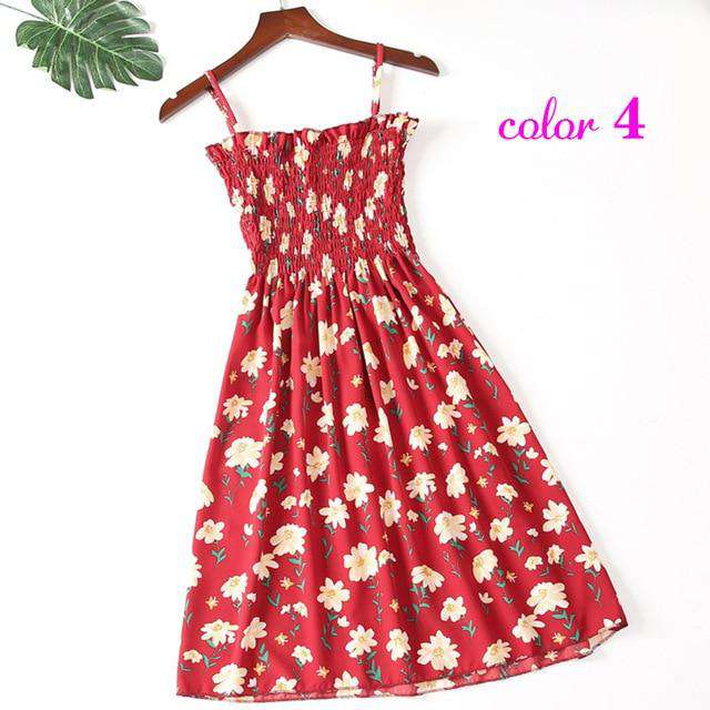 Women Summer Flower Chiffon