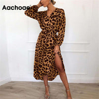 Aachoae Leopard Dress