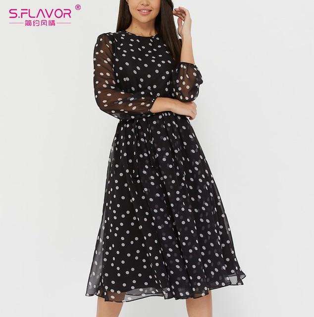 S.FLAVOR Vintage Dot Printing