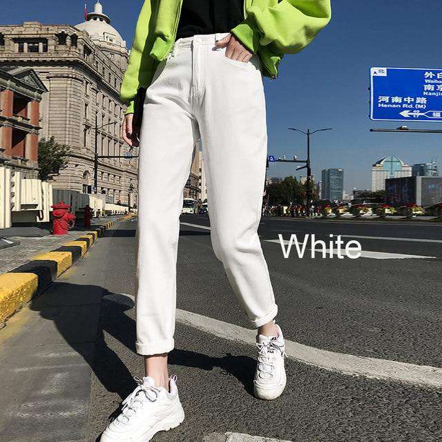 White Jeans for Women High Wais